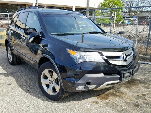 2HNYD28808H504031 - 2008 ACURA MDX SPORT BLACK photo 1