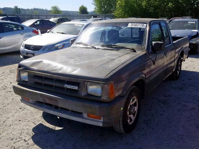 JM2UF3139H0176773 - 1987 MAZDA B2200 CAB GRAY photo 2