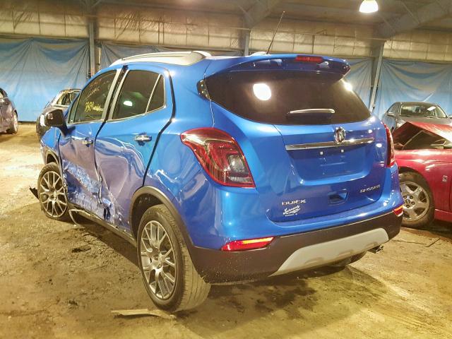 KL4CJ1SB1HB128644 - 2017 BUICK ENCORE SPO BLUE photo 3