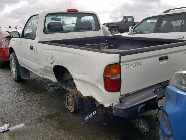 4TAPM62N8WZ005719 - 1998 TOYOTA TACOMA WHITE photo 3