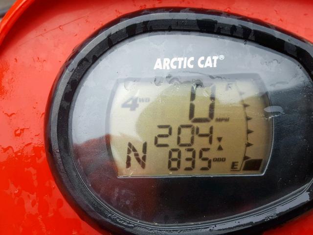 4UF08ATV38T213887 - 2008 ARCTIC CAT 700 RED photo 8