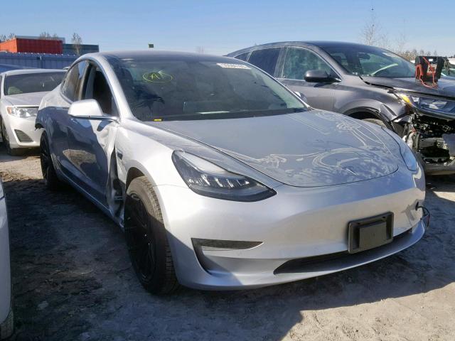 5YJ3E1EB1JF109715 - 2018 TESLA MODEL 3 SILVER photo 1