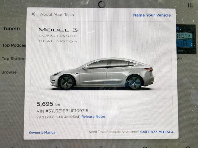 5YJ3E1EB1JF109715 - 2018 TESLA MODEL 3 SILVER photo 8