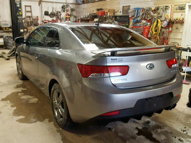 KNAFU6A20C5568786 - 2012 KIA FORTE EX CHARCOAL photo 3