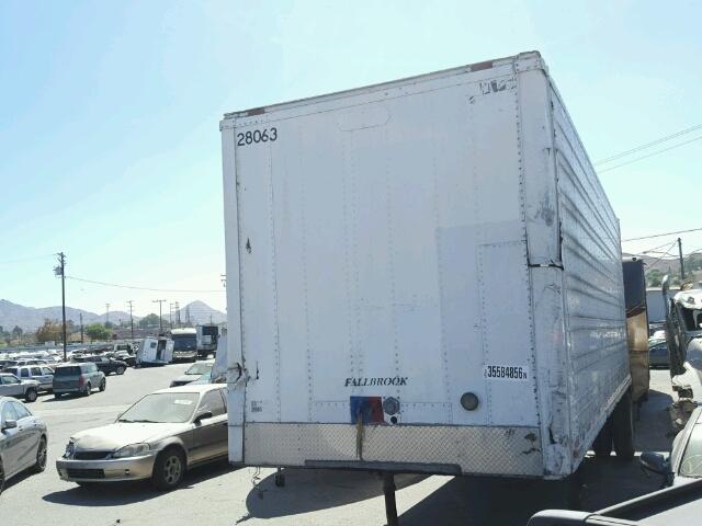 1UYVS1286GC489006 - 1986 UTILITY TRAILER WHITE photo 3