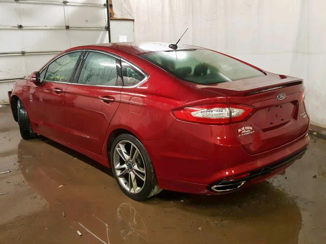 3FA6P0K95FR242556 - 2015 FORD FUSION TIT RED photo 3