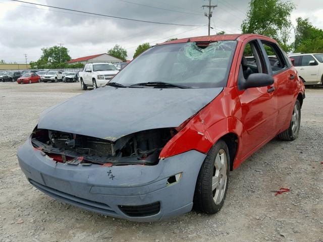 1FAFP34N46W239608 - 2006 FORD FOCUS ZX4 RED photo 2