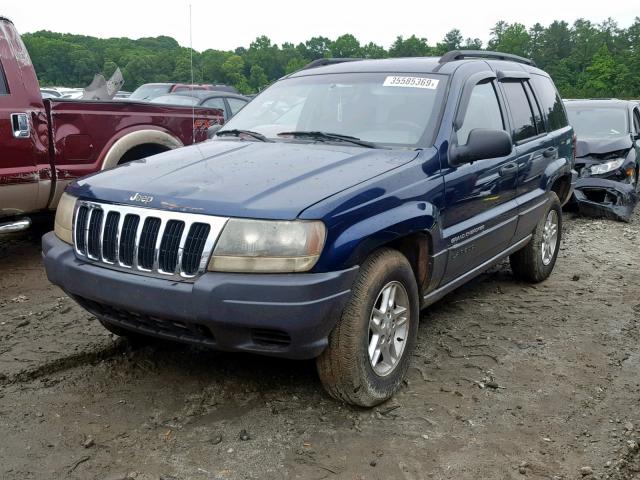 1J4GX48S33C540348 - 2003 JEEP GRAND CHER BLUE photo 2