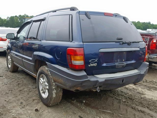 1J4GX48S33C540348 - 2003 JEEP GRAND CHER BLUE photo 3