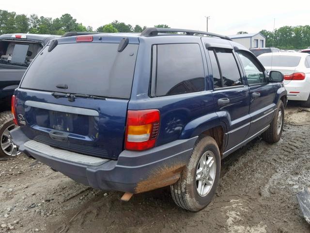 1J4GX48S33C540348 - 2003 JEEP GRAND CHER BLUE photo 4