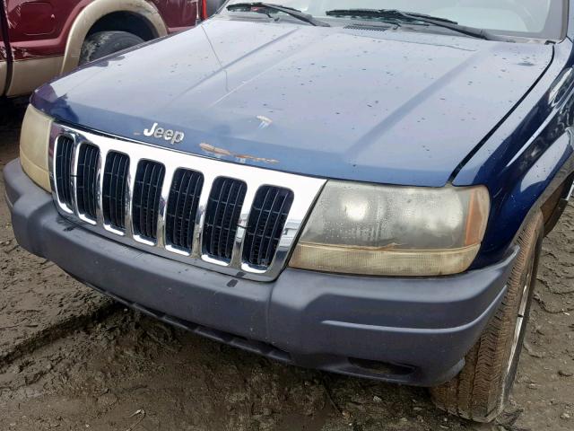 1J4GX48S33C540348 - 2003 JEEP GRAND CHER BLUE photo 9