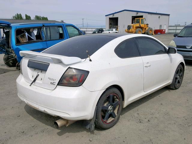 JTKDE177370171470 - 2007 TOYOTA SCION TC WHITE photo 4