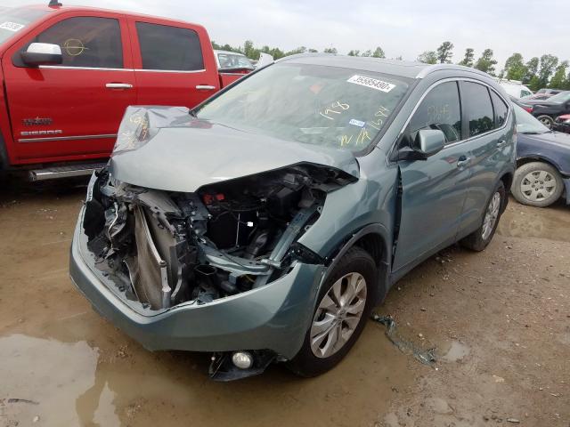 JHLRM3H79CC001684 - 2012 HONDA CR-V EXL  photo 2