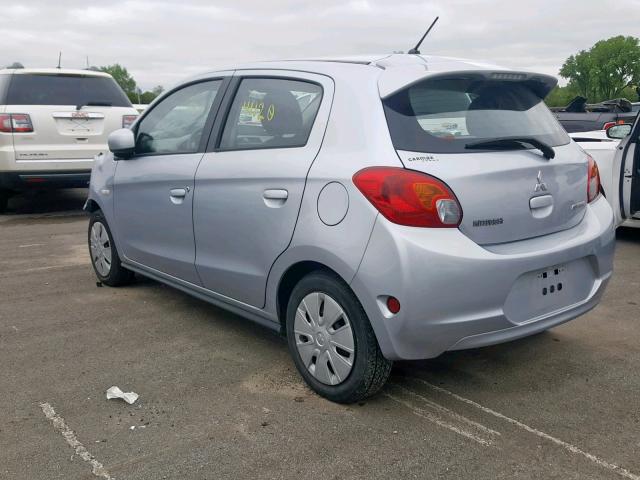 ML32A3HJ6FH056476 - 2015 MITSUBISHI MIRAGE DE SILVER photo 3