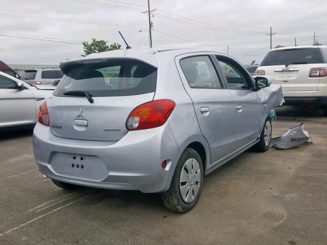 ML32A3HJ6FH056476 - 2015 MITSUBISHI MIRAGE DE SILVER photo 4