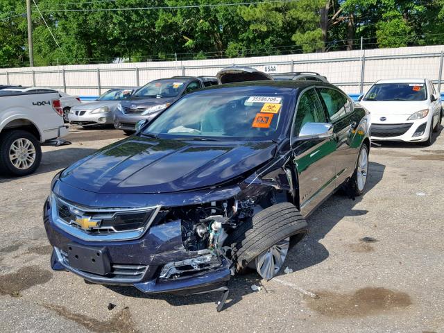 2G1125S38J9177012 - 2018 CHEVROLET IMPALA PRE BLUE photo 2