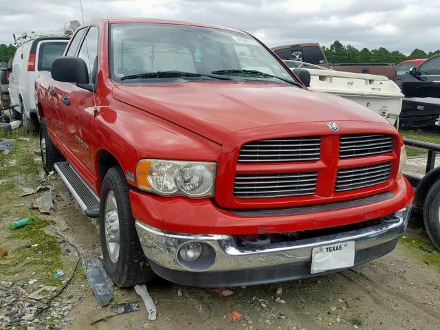 3D7KA28DX3G726379 - 2003 DODGE RAM 2500 S წითელი ფოტო 1