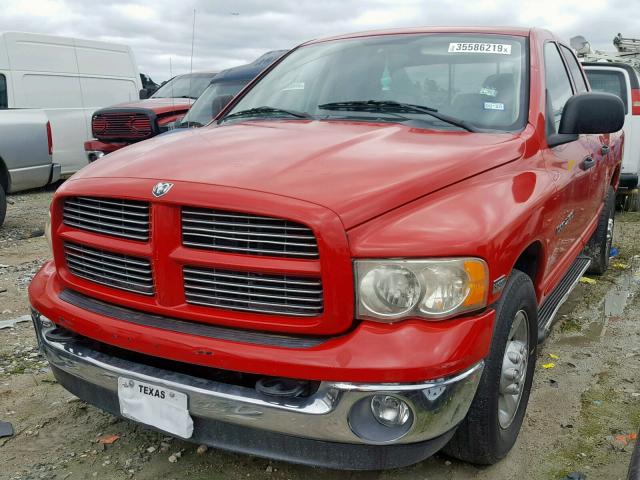 3D7KA28DX3G726379 - 2003 DODGE RAM 2500 S წითელი ფოტო 2