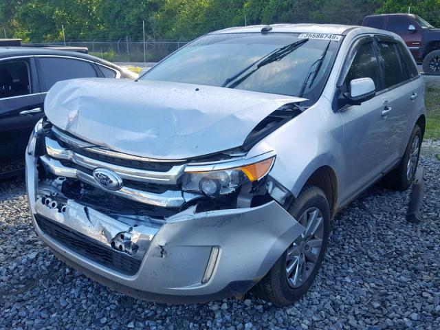 2FMDK3KC8DBB83281 - 2013 FORD EDGE LIMIT SILVER photo 2