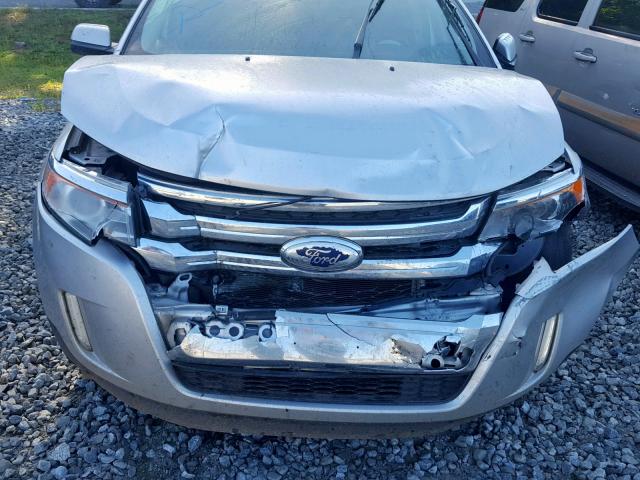 2FMDK3KC8DBB83281 - 2013 FORD EDGE LIMIT SILVER photo 7