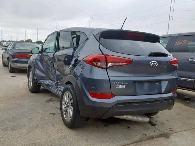 KM8J23A43HU330846 - 2017 HYUNDAI TUCSON SE BLUE photo 3