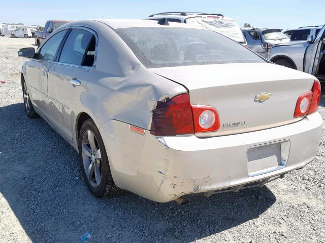 1G1ZC5E00CF290948 - 2012 CHEVROLET MALIBU 1LT BEIGE photo 3