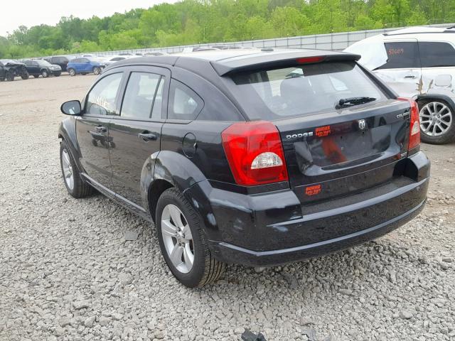 1B3CB4HAXAD612861 - 2010 DODGE CALIBER SX BLACK photo 3