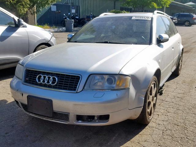 WAUXU64B12N074533 - 2002 AUDI S6 AVANT Q SILVER photo 2