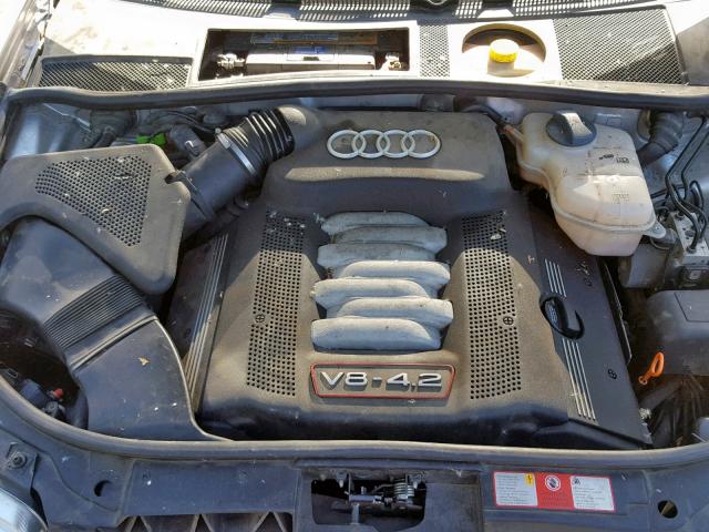 WAUXU64B12N074533 - 2002 AUDI S6 AVANT Q SILVER photo 7