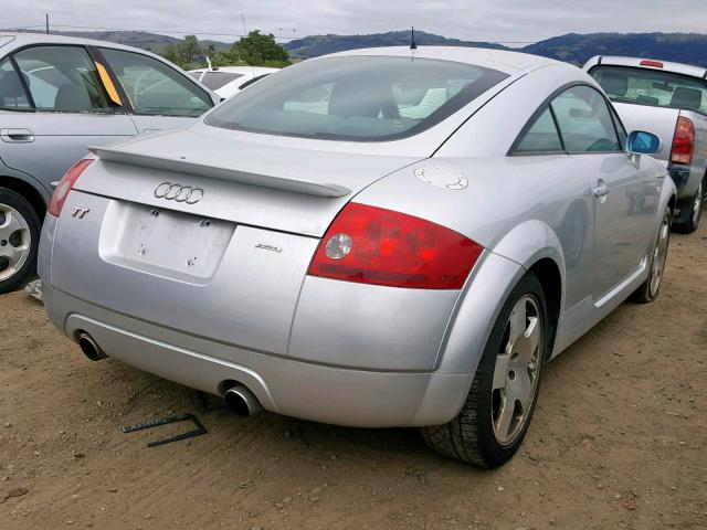 TRUWT28N211004176 - 2001 AUDI TT QUATTRO SILVER photo 4