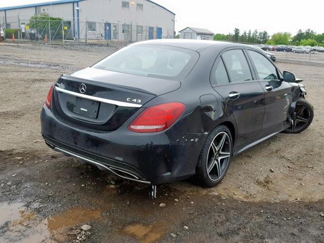 55SWF6EB4HU200672 - 2017 MERCEDES-BENZ C 43 4MATI BLACK photo 4