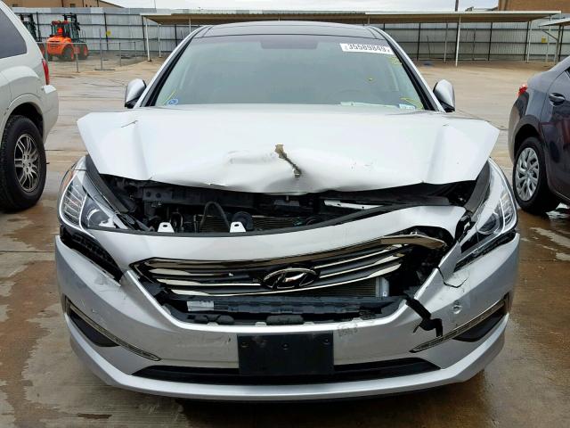 5NPE34AFXFH159787 - 2015 HYUNDAI SONATA SPO SILVER photo 7