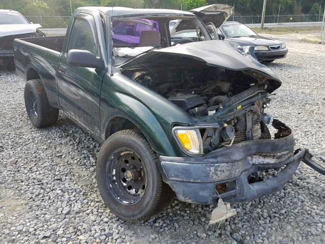 5TENL42NX2Z030204 - 2002 TOYOTA TACOMA GREEN photo 1