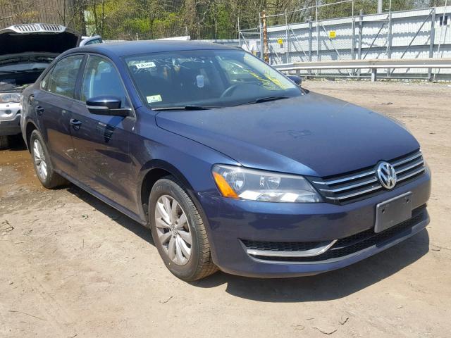 1VWAP7A34DC099022 - 2013 VOLKSWAGEN PASSAT S BLUE photo 1