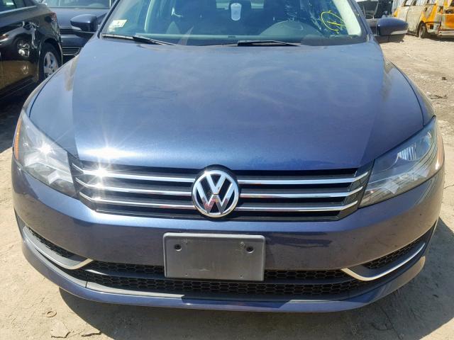 1VWAP7A34DC099022 - 2013 VOLKSWAGEN PASSAT S BLUE photo 9