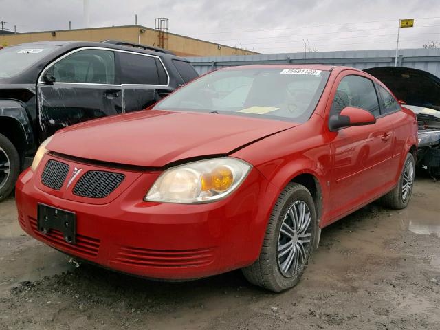 1G2AS15H297268253 - 2009 PONTIAC G5 SE RED photo 2