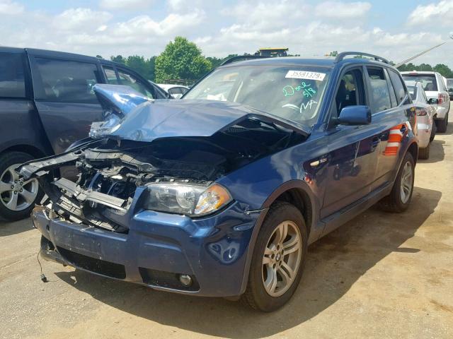 WBXPA93416WG88147 - 2006 BMW X3 3.0I BLUE photo 2