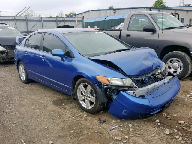 1HGFA165X7L138638 - 2007 HONDA CIVIC LX BLUE photo 1