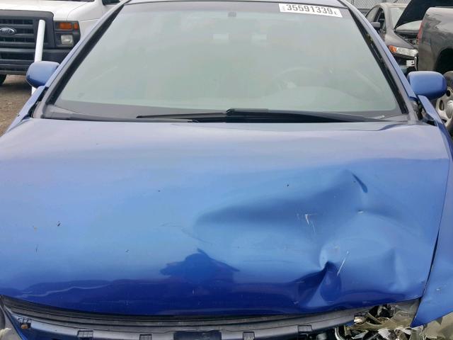 1HGFA165X7L138638 - 2007 HONDA CIVIC LX BLUE photo 7