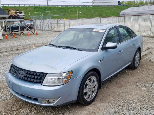 1FAHP24W48G150534 - 2008 FORD TAURUS SEL BLUE photo 2