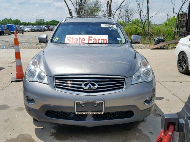 JN1AJ0HP1AM701694 - 2010 INFINITI EX35 BASE GRAY photo 9