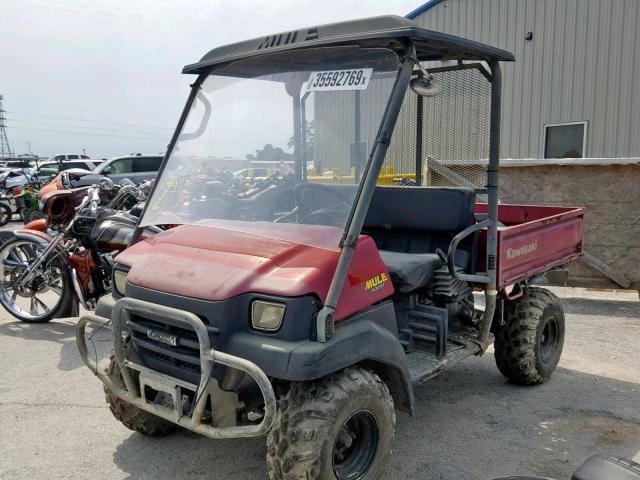 JK1AFCG107B512711 - 2007 KAWASAKI KAF620 G BURGUNDY photo 2