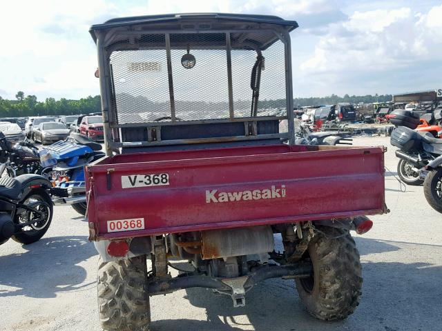 JK1AFCG107B512711 - 2007 KAWASAKI KAF620 G BURGUNDY photo 6