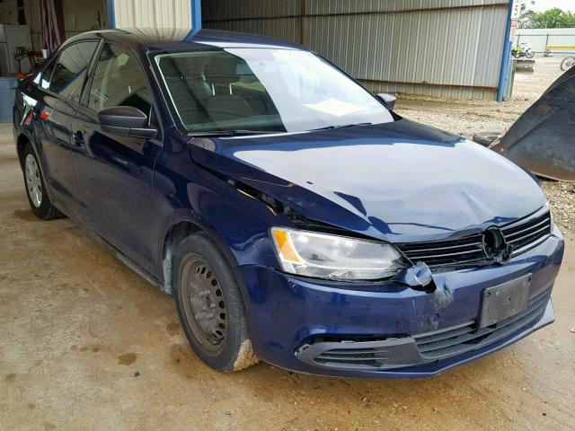 3VW2K7AJ8CM301990 - 2012 VOLKSWAGEN JETTA BASE BLUE photo 1