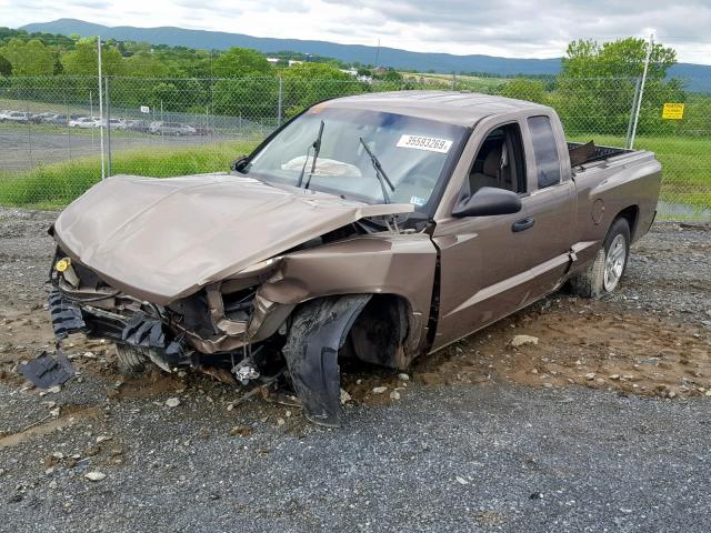 1D7HE32K79S772183 - 2009 DODGE DAKOTA SXT BEIGE photo 2