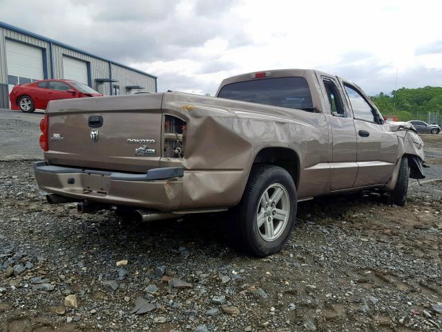 1D7HE32K79S772183 - 2009 DODGE DAKOTA SXT BEIGE photo 4