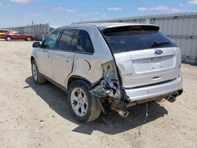 2FMDK4JC9DBC03061 - 2013 FORD EDGE SEL SILVER photo 3