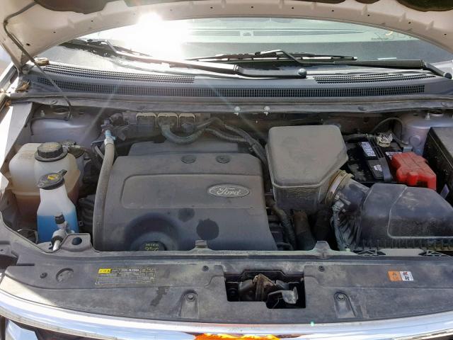 2FMDK4JC9DBC03061 - 2013 FORD EDGE SEL SILVER photo 7