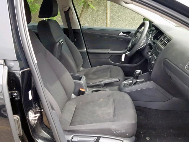 3VW2K7AJ4FM331377 - 2015 VOLKSWAGEN JETTA BASE BLACK photo 5