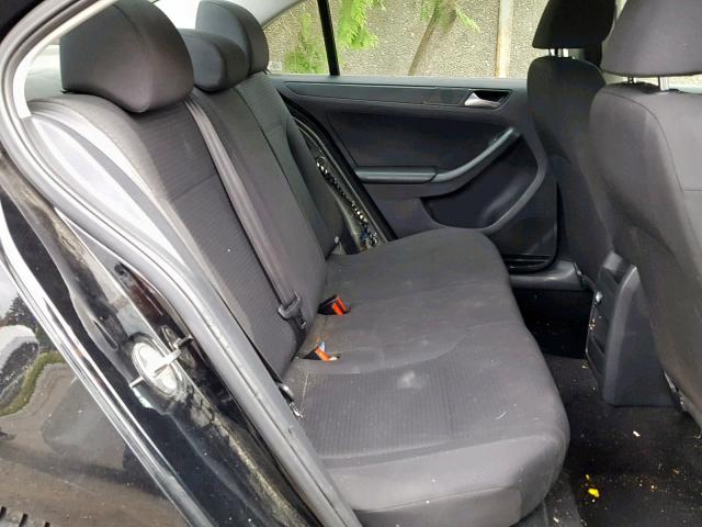 3VW2K7AJ4FM331377 - 2015 VOLKSWAGEN JETTA BASE BLACK photo 6